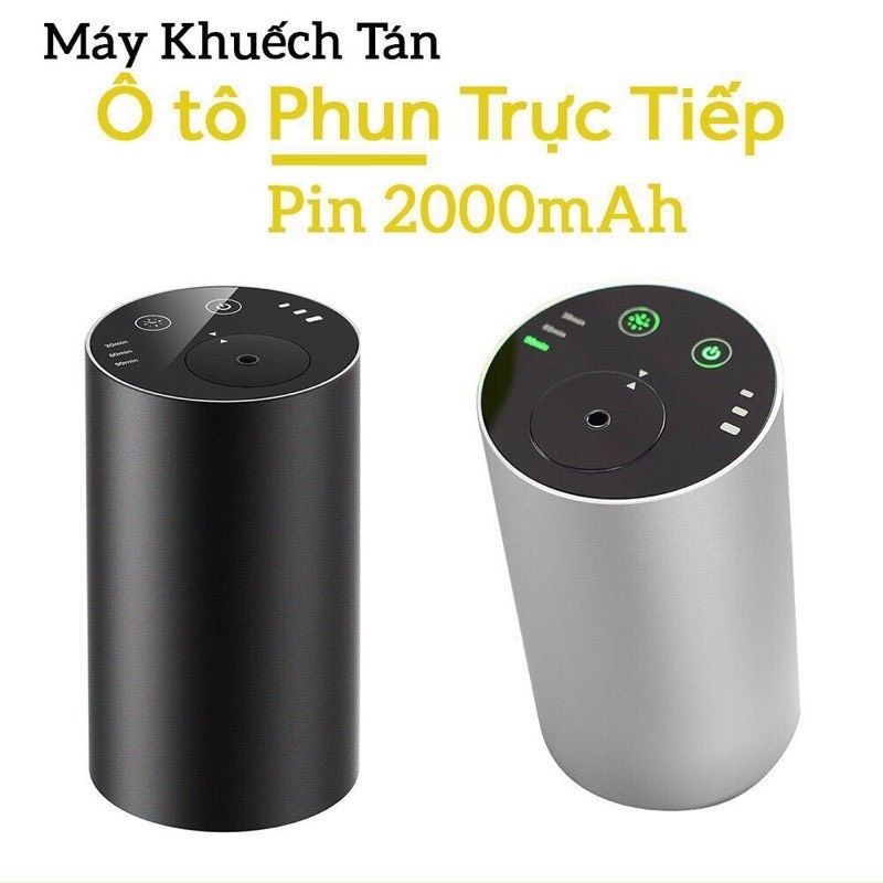 MÁY KHUẾCH TÁN TINH DẦU Ô TÔ TRỰC TIẾP  | CÓ SẠC ĐIỆN 2000MAH | KHỬ MÙI HÔI XE HƠI, BÀN LÀM