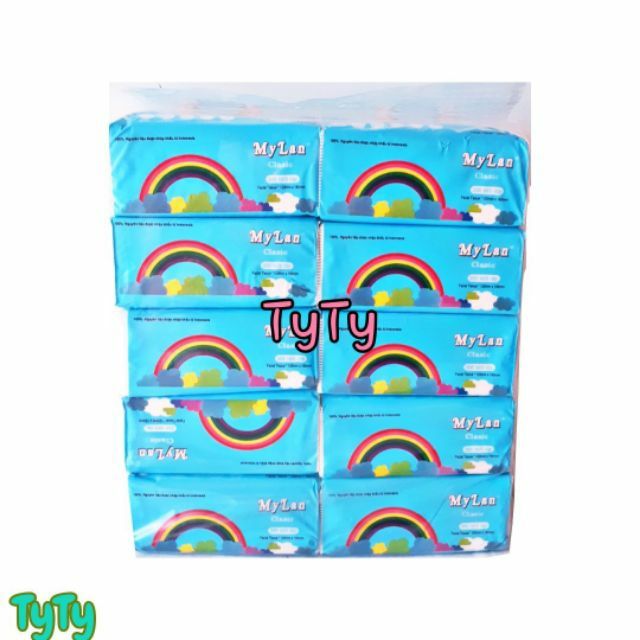1 Lốc 10 Bịch Khăn Giấy Rút 🤓🤓(300tờ ×3lớp)