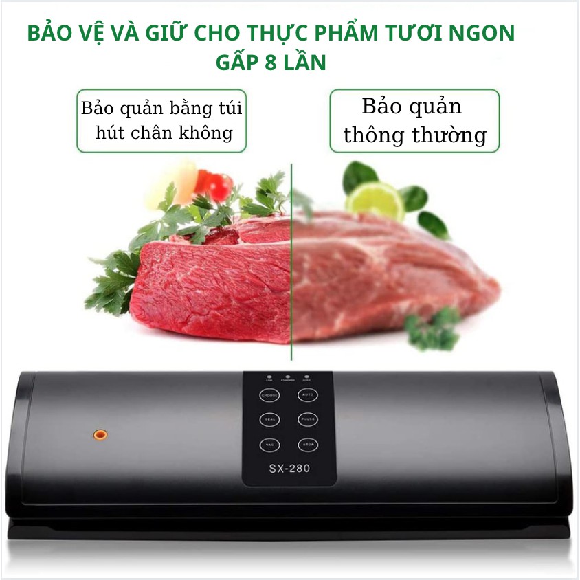 Máy Hút Chân Không Thực Phẩm Cao Cấp 6 Chế Độ