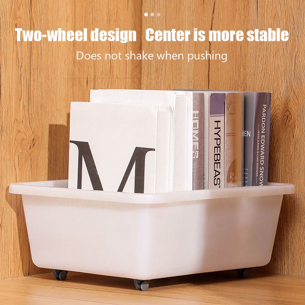 YIYU Set 4 bánh xe đẩy thùng rác nhỏ tự dính không gây tiếng ồn