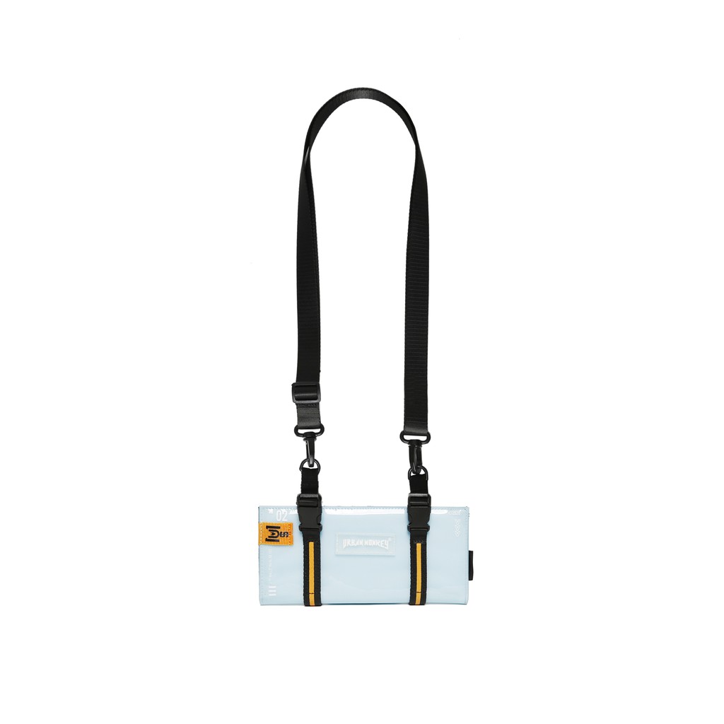 Ví Dài URBAN MONKEY PVC Trong Suốt Chống Nước Có Thể Đeo Chéo Màu Xanh Dương