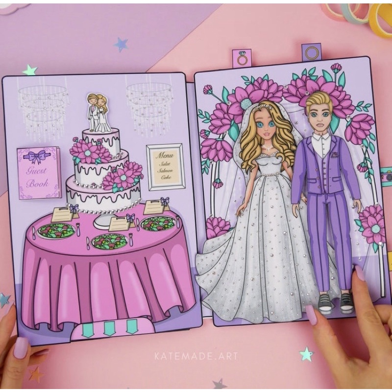 BÚP BÊ GIẤY BỘ SƯU TẬP NGÀY CƯỚI