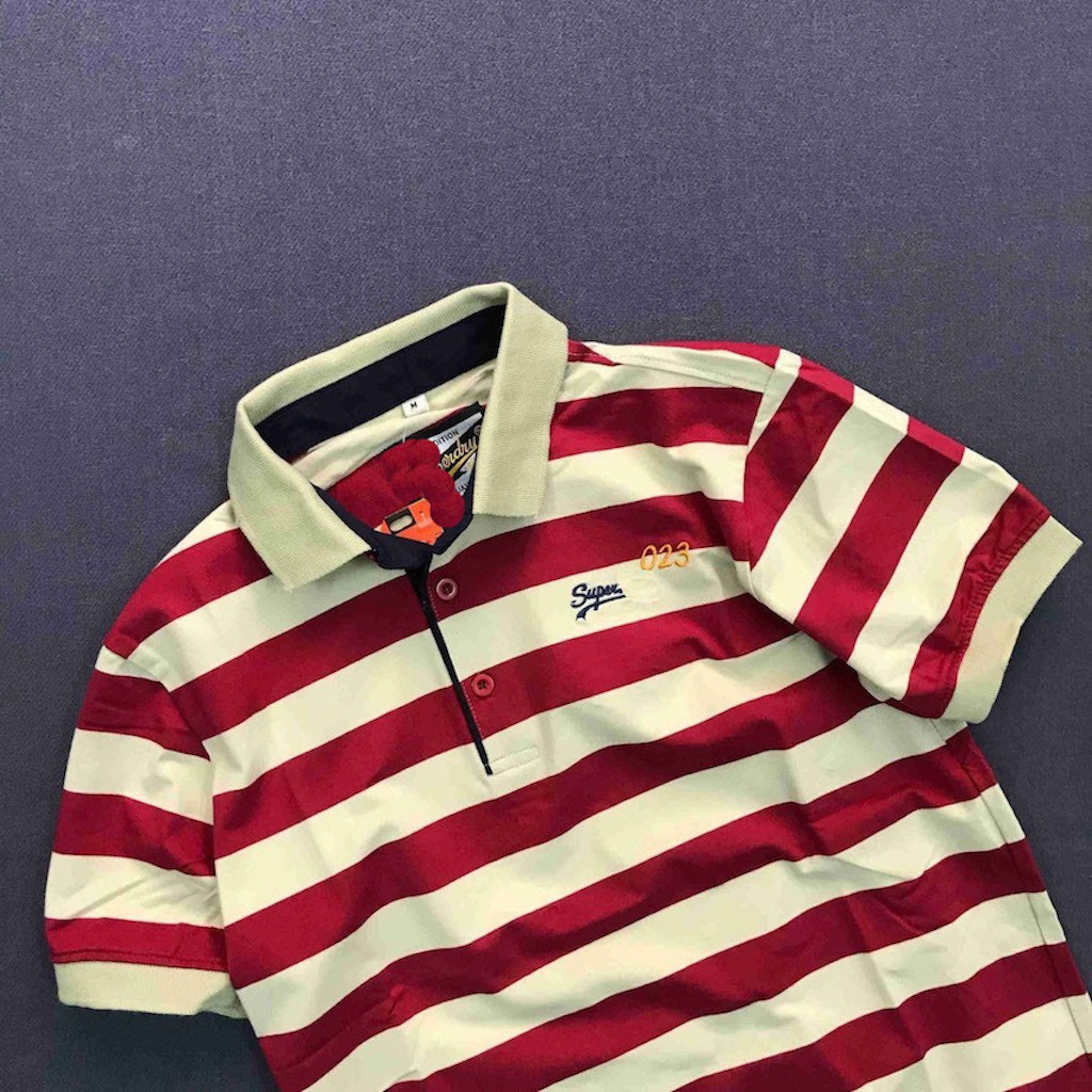 Áo thun nam có cổ phối sọc ngang cao cấp - Thời trang Havis - ASTD043 | BigBuy360 - bigbuy360.vn