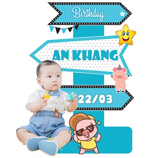 Chibi Sinh Nhật - Cây Welcome Trang Trí sinh nhật cho Bé