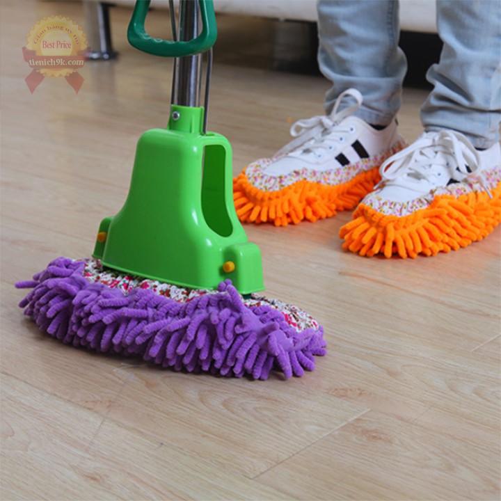 Bông Giẻ lau nhà san hô bọc giày dép Có thể dính vào cây lau nhà siêu thấm