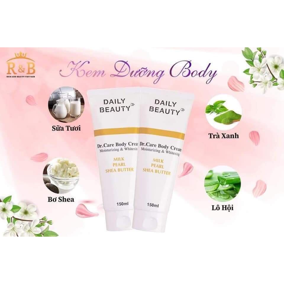 [FreeshipI] Kem dưỡng thể Daily Beauty Dr.Care Body Cream Hàn Quốc- Kem dưỡng ẩm, dưỡng trắng da toàn thânoại Da
