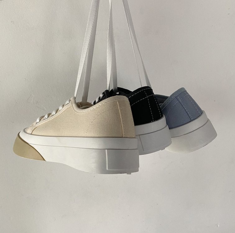 Giày Thể Thao Vải Canvas Đế Thấp Buộc Dây Trẻ Trung Hợp Thời Trang Cho Nữ | BigBuy360 - bigbuy360.vn