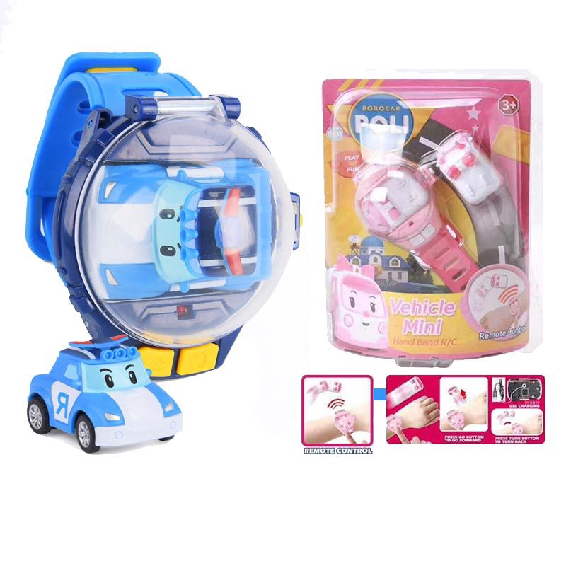 Poli Cartoon Watch Remote Control Car Cute Watch Remote Induction Car Toy –  Đồ chơi trẻ em