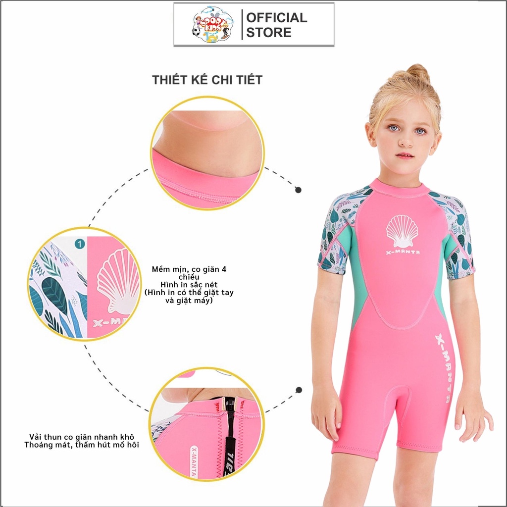 Đồ Bơi Cho Bé Gái Từ 3 Tuổi Đến 12 Tuổi - SPORTKIDS 09