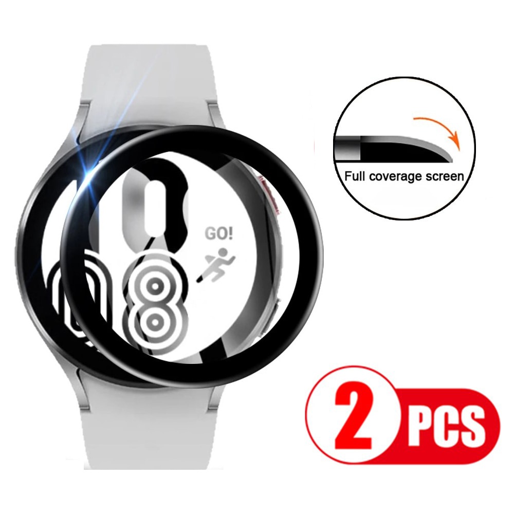 Bộ 2 kính cường lực 3d bảo vệ màn hình đồng hồ Samsung galaxy watch 4 classic 42mm 46mm / watch 4 40mm 44mm