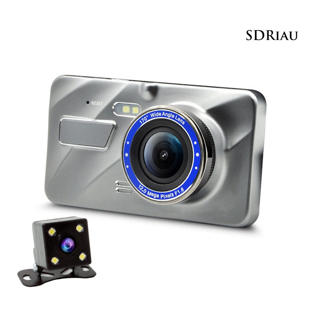 Camera hành trính ống kính kép 3.6 Inch Hd 1080p 170 độ chuyên dụng cho xe hơi