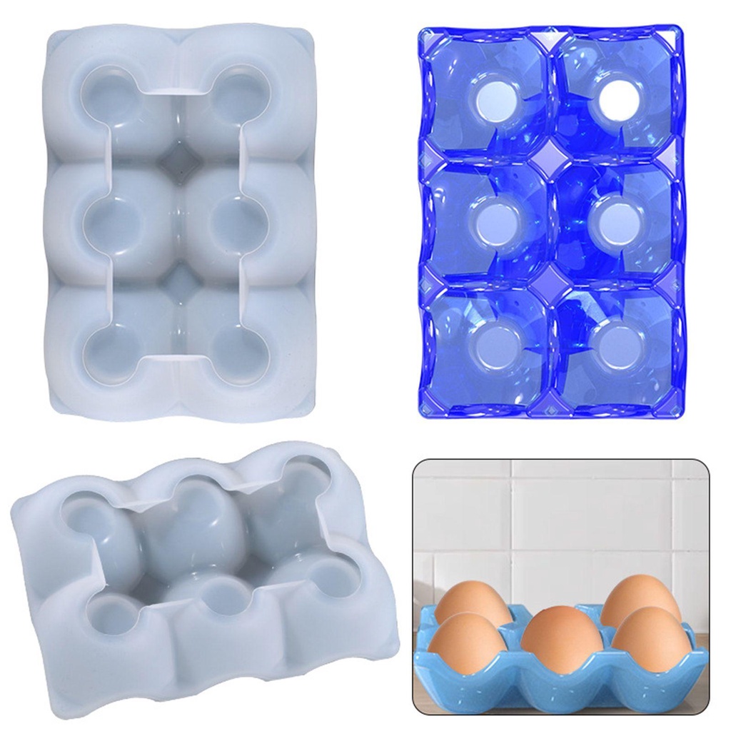 LAKAMIER Giá Đỡ Trứng Bằng Silicone 6 Lỗ Tiện Dụng