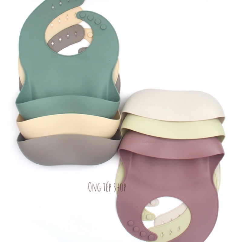 Bát ăn dặm silicon chống lật, khay ăn dặm silicon, yếm ăn dặm silicon Samimi