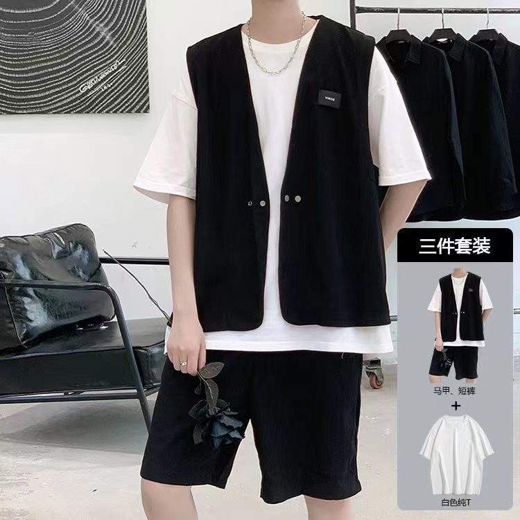 Set Đồ Vest Phong Cách Hàn Quốc Lịch Lãm Cho Nam