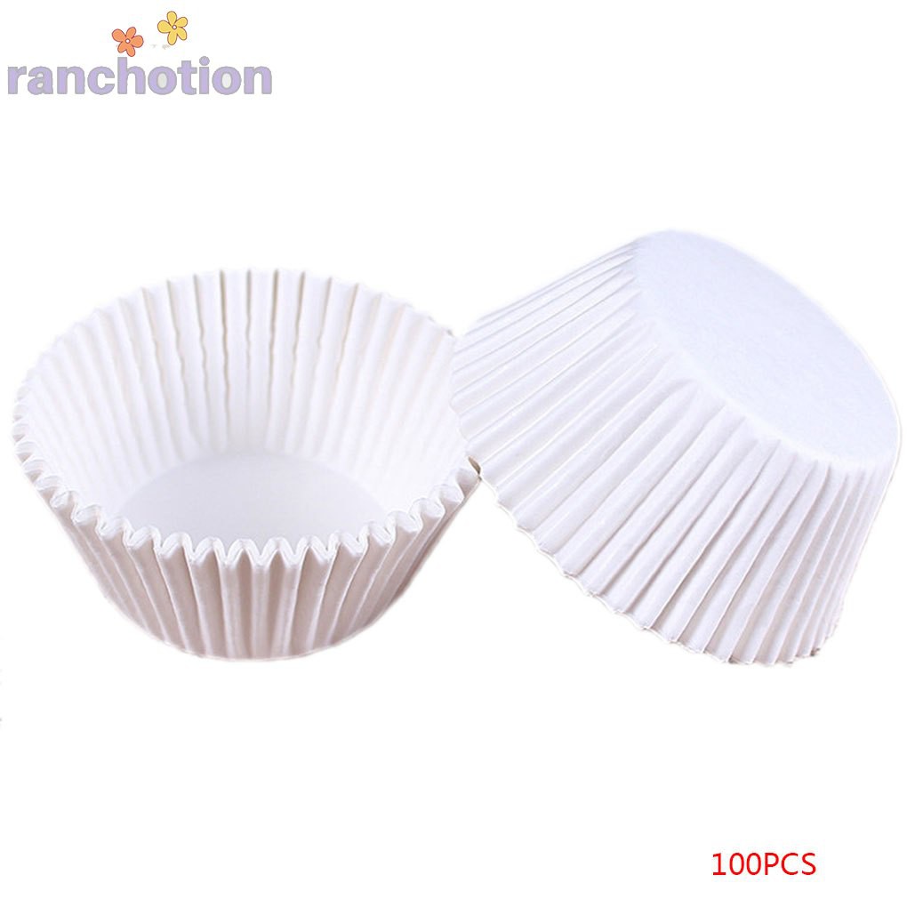 Set 100 Đế Giấy Lót Bánh Cupcake Nhiều Màu Sắc Tiện Dụng
