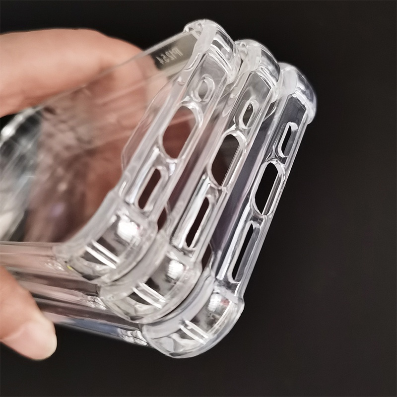 Ốp lưng điện thoại IP 12 mini promax trong suốt có viền 4 góc silicon dẻo giảm sốc, bảo vệ mặt sau hiệu quả