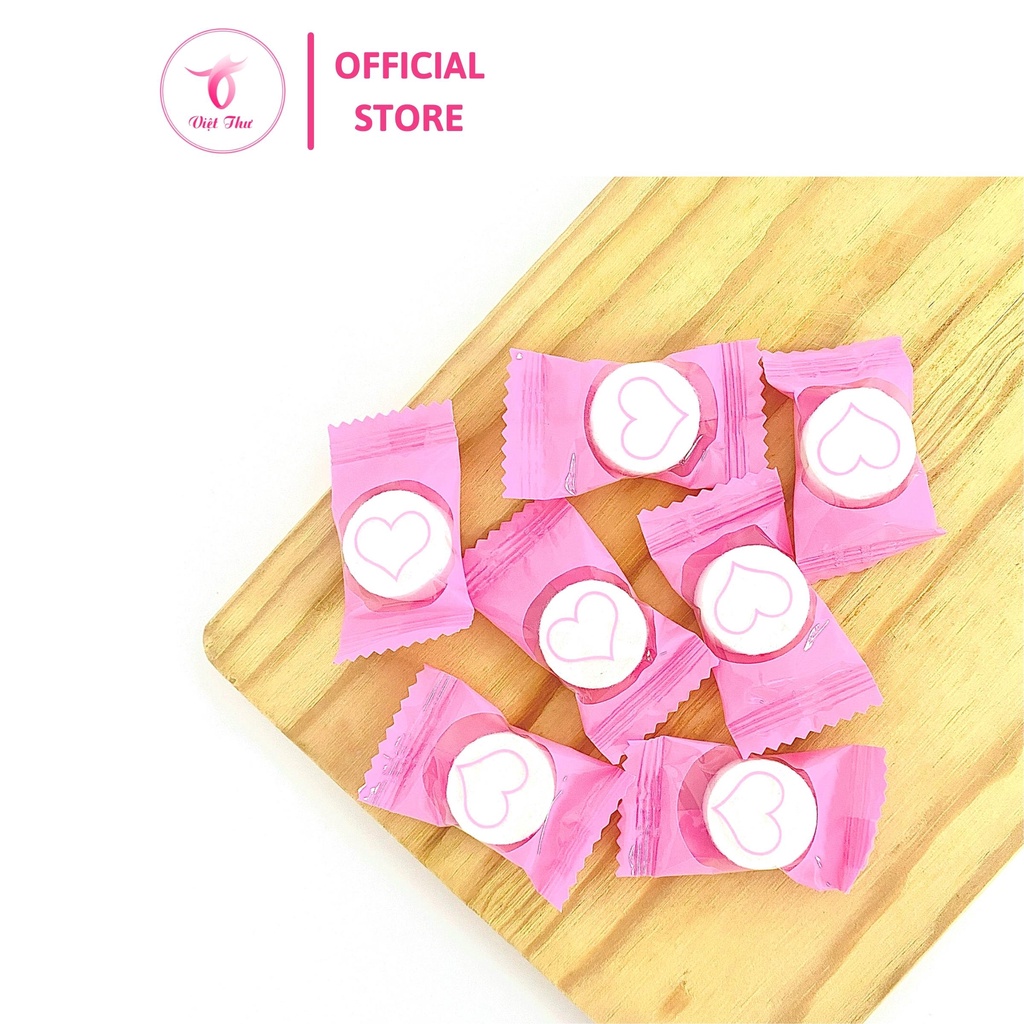 Khăn lau mặt dùng 1 lần dạng nén 100% cotton mềm mịn, kháng khuẩn tốt, bảo vệ làn da khỏi mụn Việt Thư