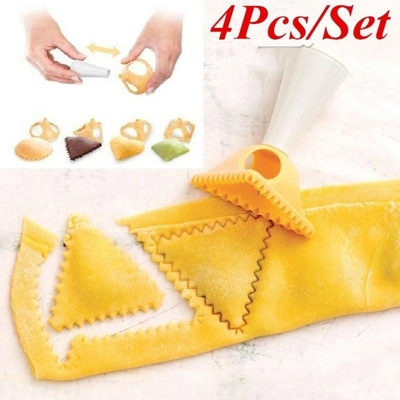 Set 4 Khuôn Nhựa Làm Bánh 4 Ngăn Tiện Lợi