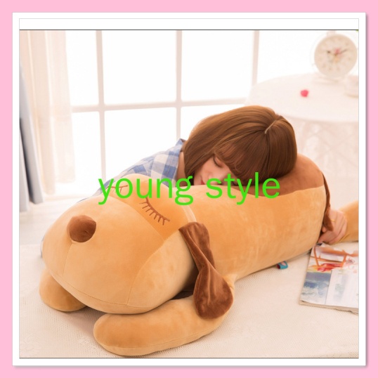 Gấu bông teddy bear chó tai dài, gối nằm nhồi bông hình chó tai dài tiện dụng