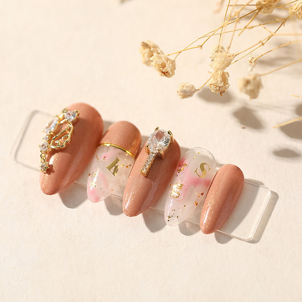 (Hàng Mới Về) Nhãn Dán Trang Trí Móng Tay 3D Diy Họa Tiết Chữ Cái Tiếng Anh Cho Nữ