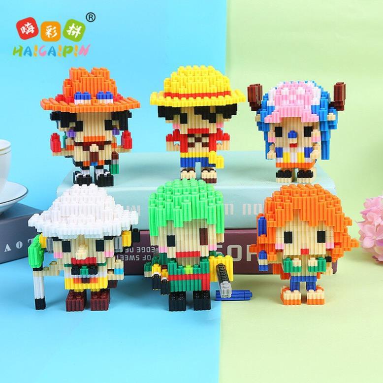 Lego tự lắp ráp nhiều chi tiết phim hoạt hình One Piece Luffy Ace Zoro  Nami Chopper
