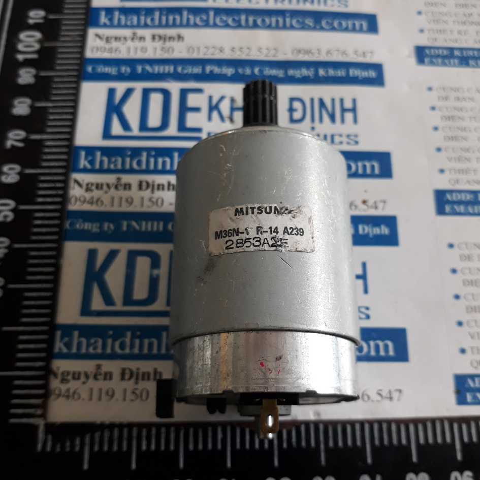 ĐỘNG CƠ DC MITSUMI M36N-1 R-14 6-24V 2100-7940 RPM kde3062