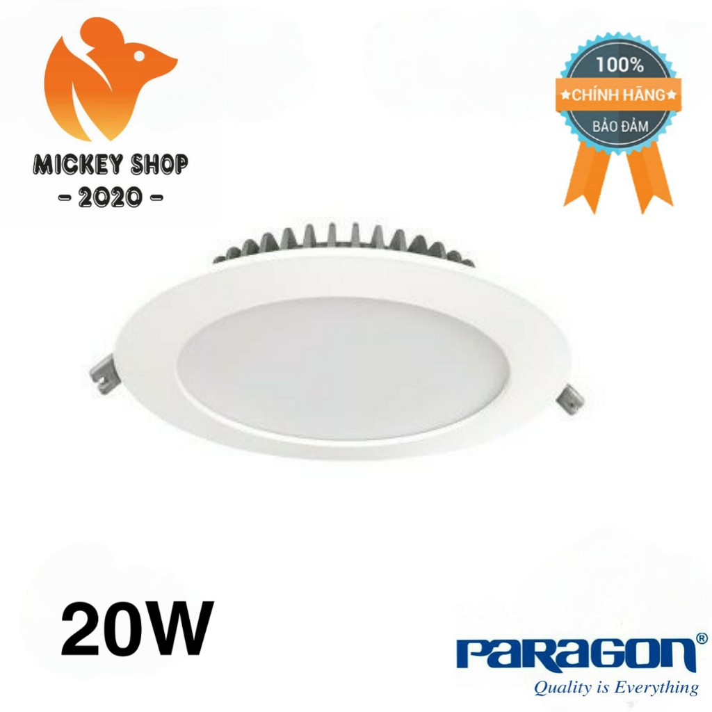 [ BH 24T ] Đèn LED Paragon Downlight Âm Trần (PRDYY Series) - 5W/ 7W/ 9W/ 12W/ 20W - Hàng Chính Hãng