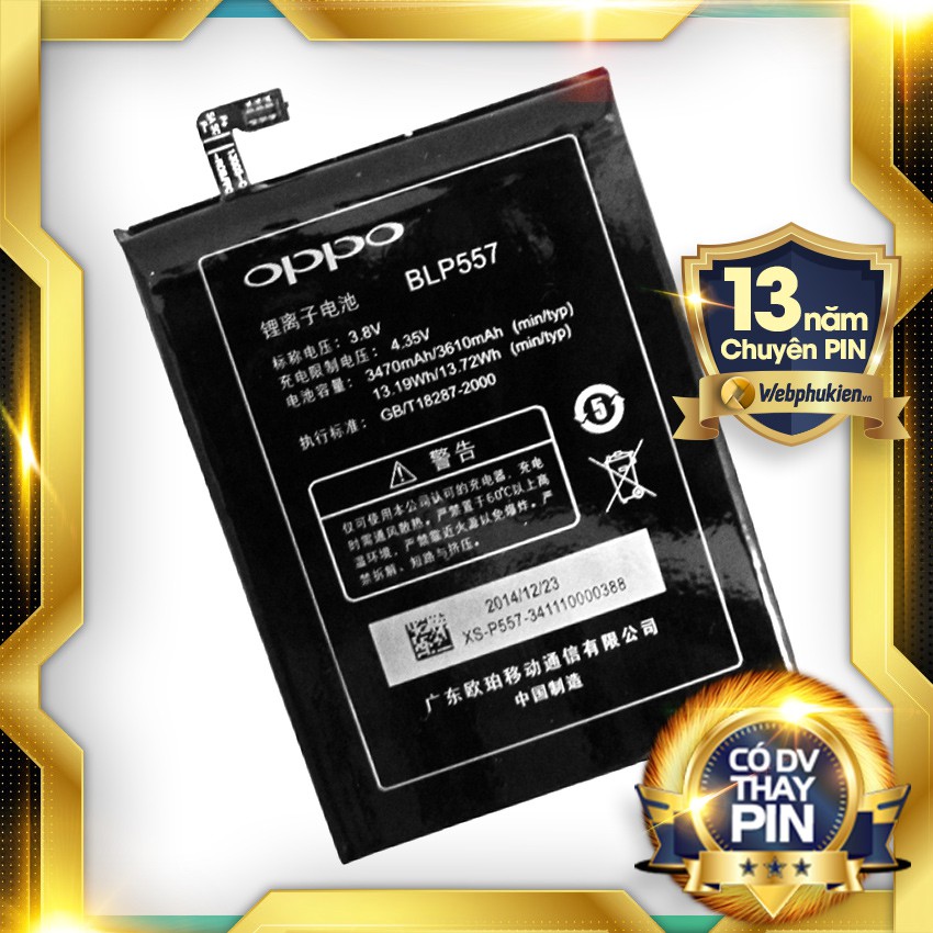 Pin zin cho Oppo N1 (BLP557) - 3610mAh