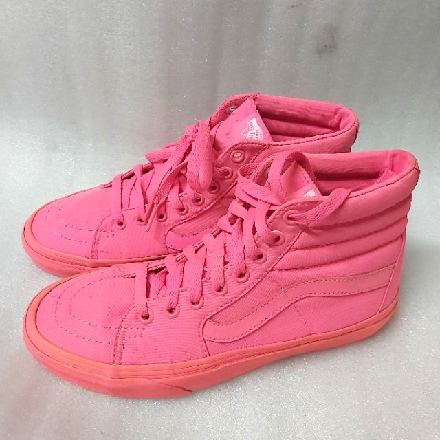 Giày Vans Sk8 Hi real 2nd full pink size 37
