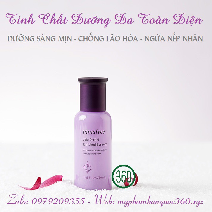 Tinh Chất Dưỡng Trẻ Hoá Da Từ Hoa Lan Innisfree Jeju Orchid Enriched Essence 50ml