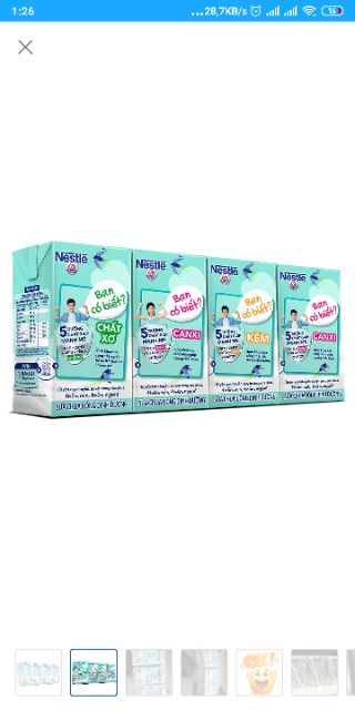 Lốc 4 hộp sữa chua uống tổ yến Nestlé Yogu 115ml