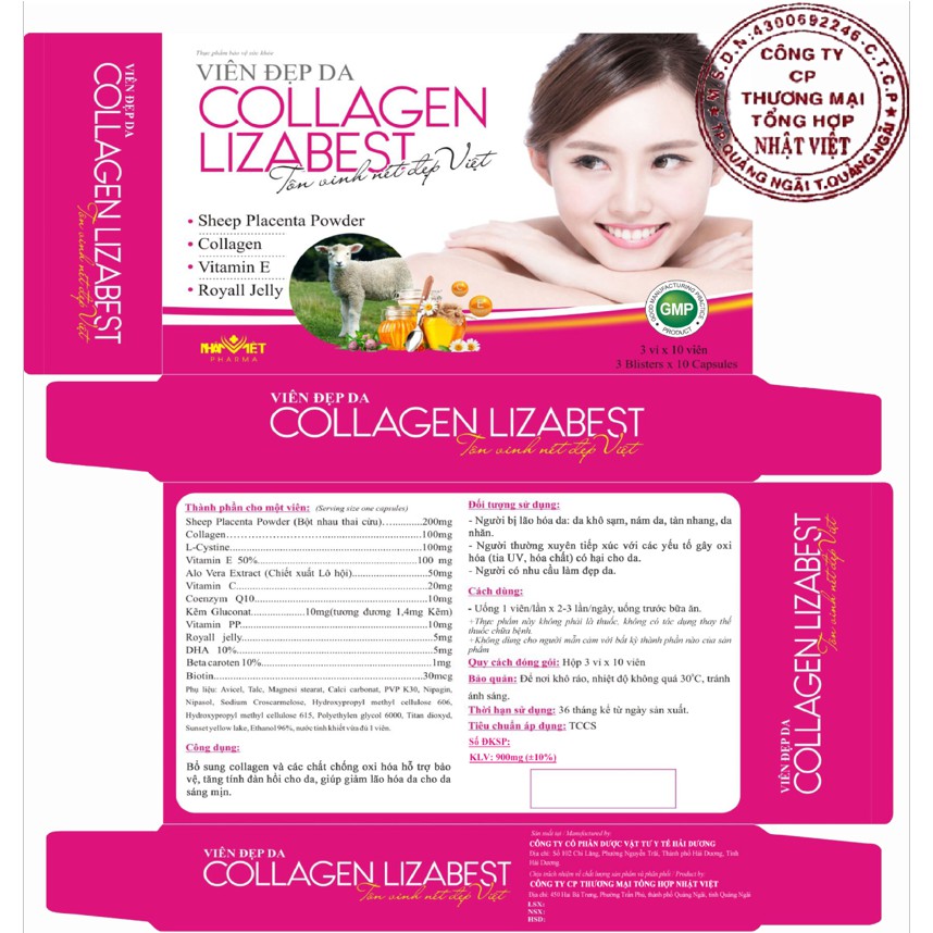 [DA TRẮNG SÁNG]COMBO 2 hộp Collagen Lizabest làm đẹp da, trắng da, chống lão hóa, giảm tình trạng da nhăn | BigBuy360 - bigbuy360.vn