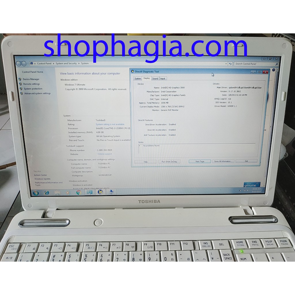 LAPTOP TOSHIBA Dynabook T350 | BigBuy360 - bigbuy360.vn