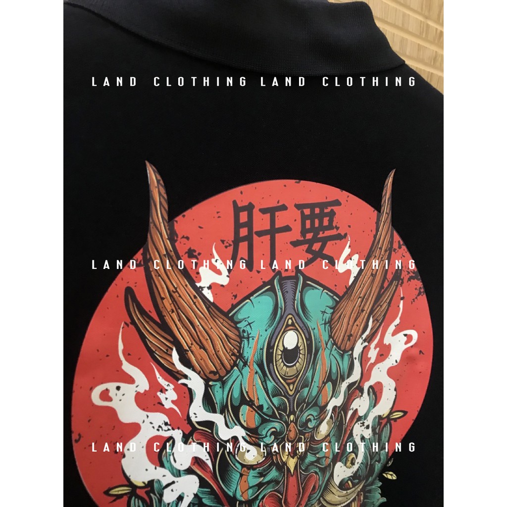 Áo POLO HỌA TIẾT MẶT QUỶ PHONG CÁCH ĐỘC LẠ CHẤT ĐẸP .(16M) | BigBuy360 - bigbuy360.vn