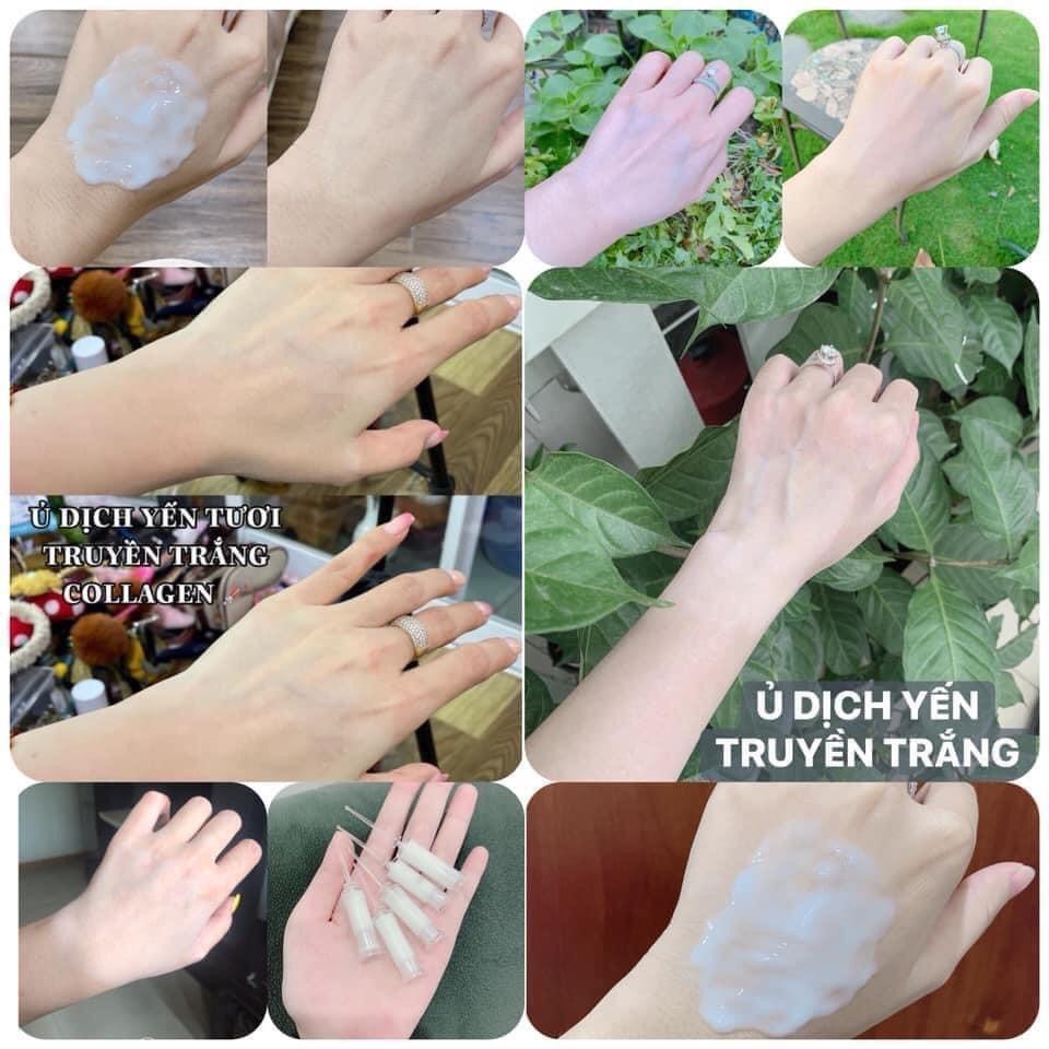 Ủ trắng da lux tinh chất collagen yến tươi hộp 3 gói