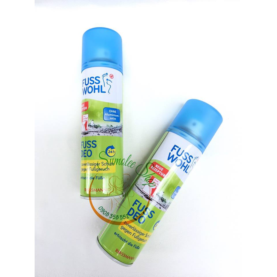 Xịt Khử Mùi Hôi Giày Dép Của Đức Fuss Wohl 200ml