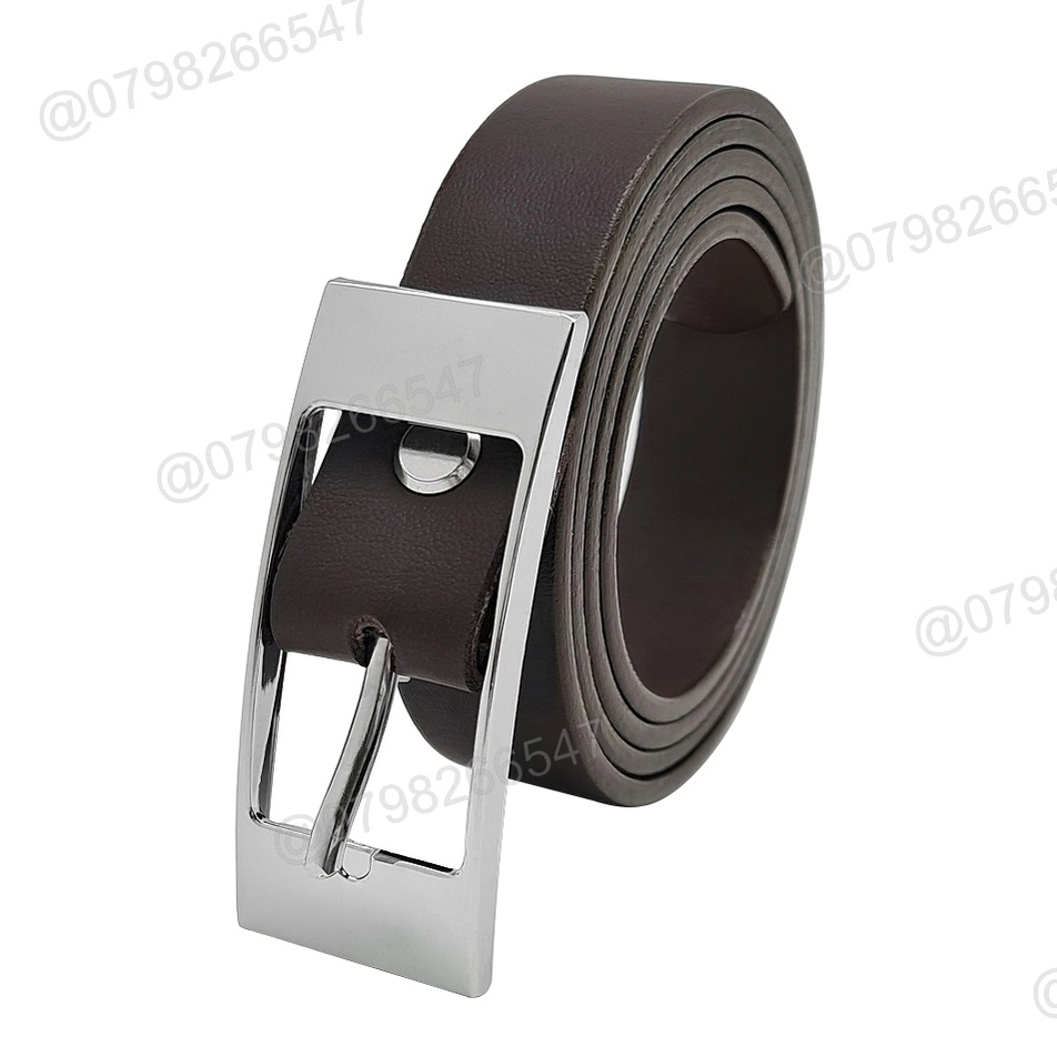 Thắt lưng học sinh DHM-261 | Khoá kim trắng thời trang bản nhỏ 2.3cm | Bảo hành 12 tháng