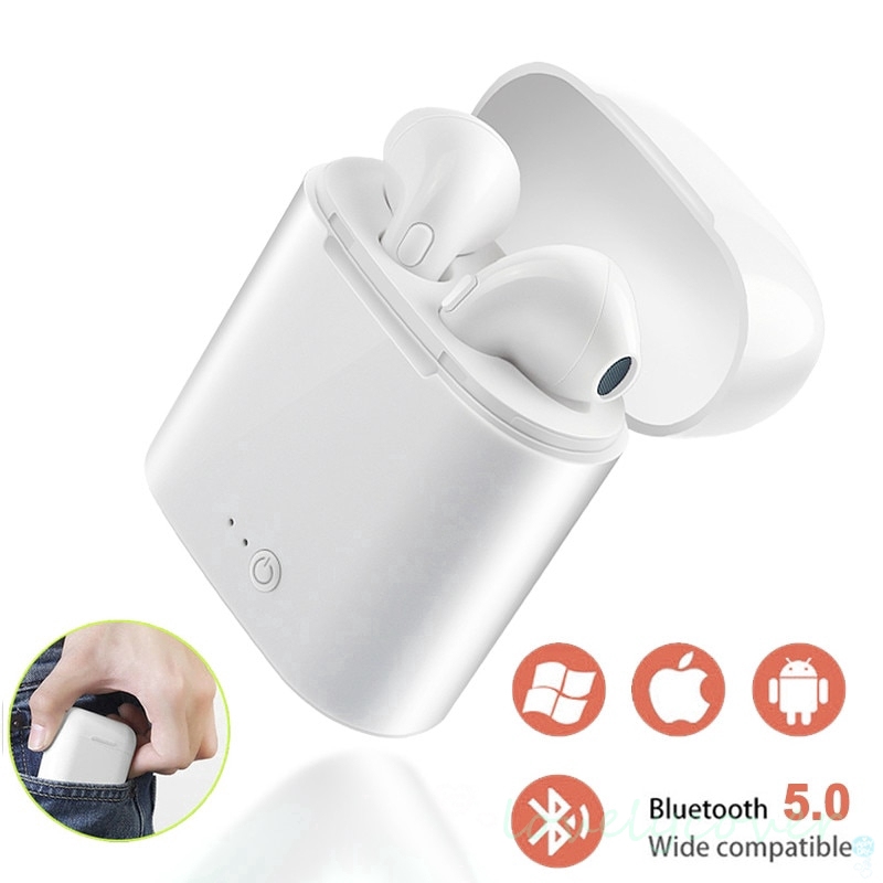 Tai Nghe Kết Nối Bluetooth Không Dây Mini Tws I7S Kèm Hộp Sạc