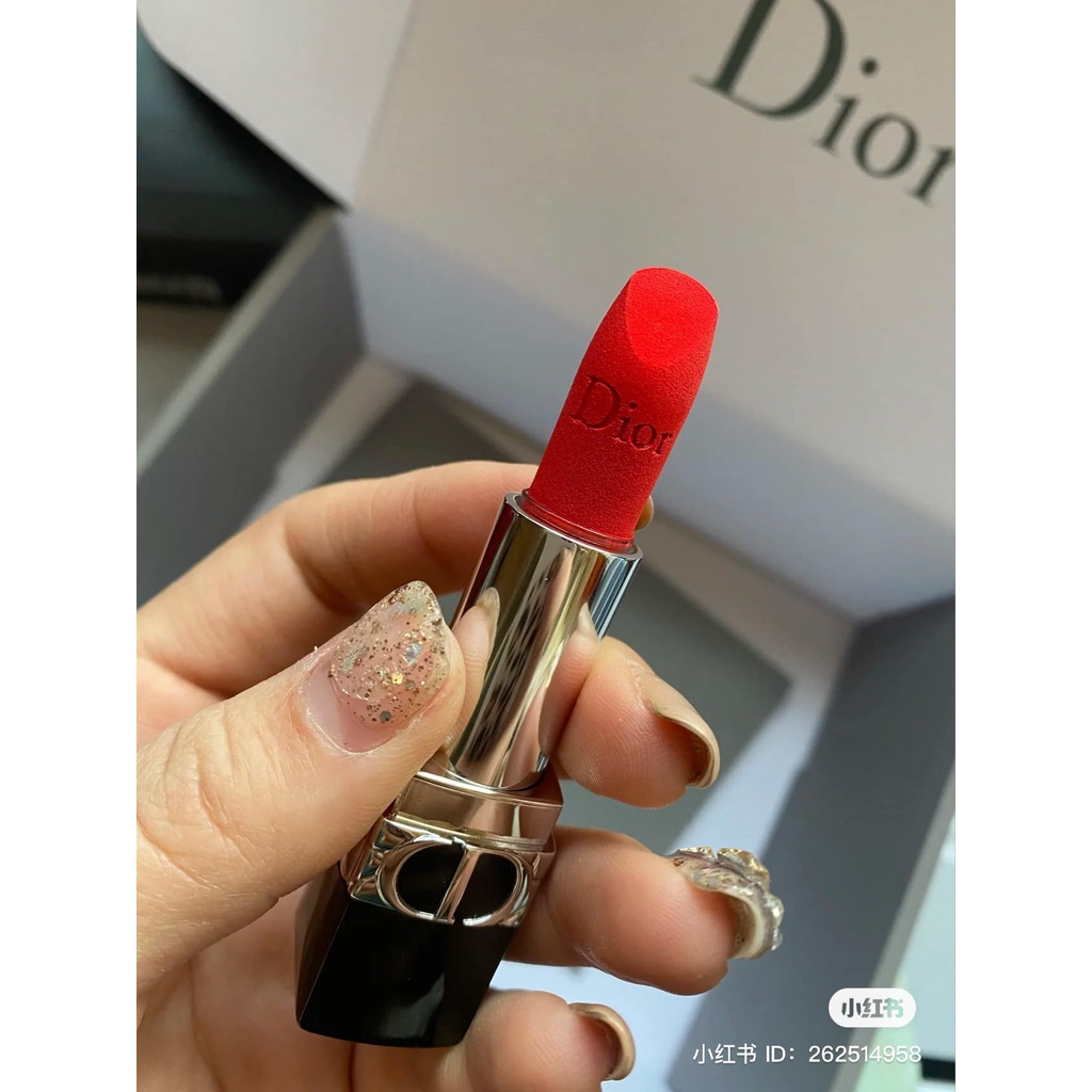 Son Dior Velvet 999 mini màu đỏ thuần - Herskin Official Store