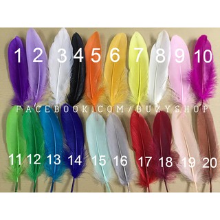 lông gà nhuộm màu loại lớn nguyên liệu thủ công, phụ liệu handmade]