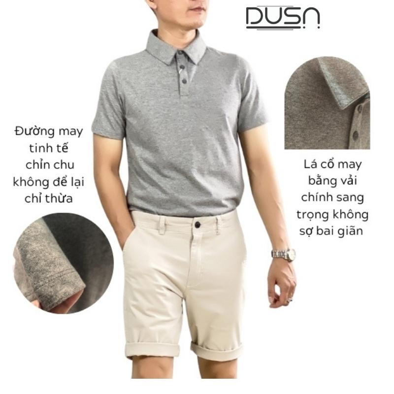 Áo thun nam polo tay ngắn DUSA, phom ôm vừa vặn, chất vải mềm mịn, co giản tốt sang trọng thanh lịch DS02