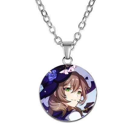 COMBO 4 món nhân vật LISA game GENSHIN IMPACT standee lomo dây chuyền vòng tay anime chibi