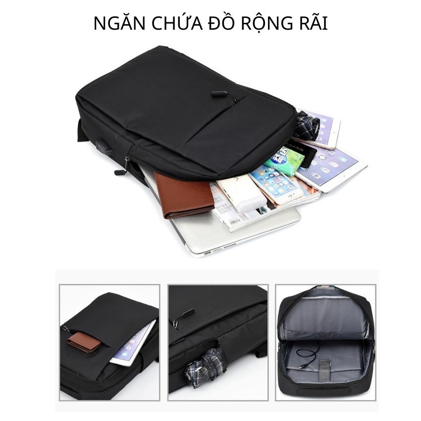 Balo Thời Trang Nam Đựng Laptop Máy Tính Xách Tay Nhiều Ngăn Có Cổng Sạc Usb Thông Minh BL13 SUNO STORE