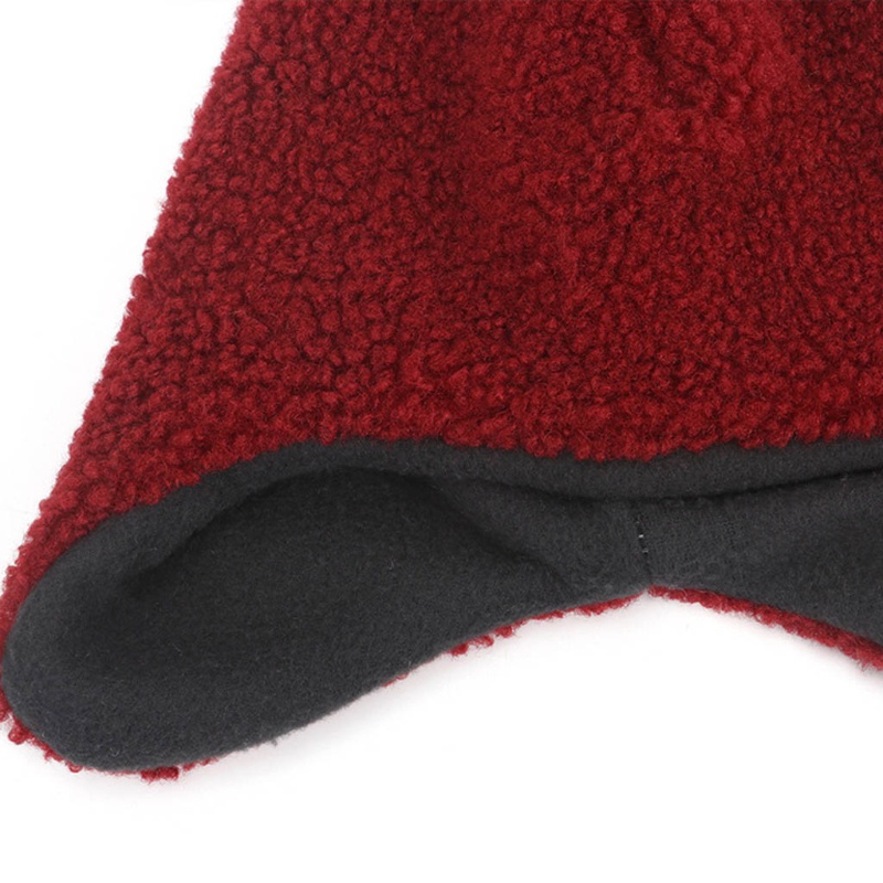 Mũ beanie phủ bông tai gấu dễ thương giữ ấm mùa đông cho bé trai/ bé gái