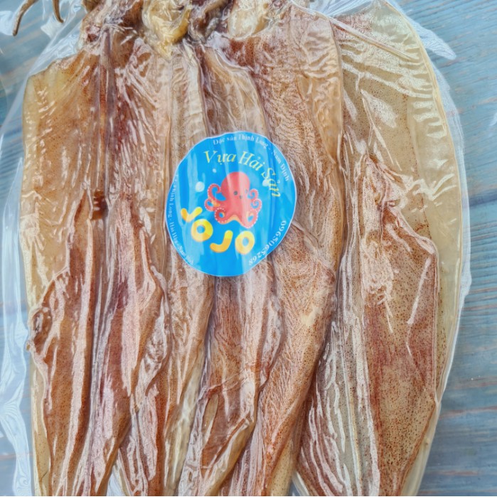 500Gr Mực Khô Loại 1 (Size 9-12 con/kg) - Đặc Sản Thịnh Long JoJo Seafood