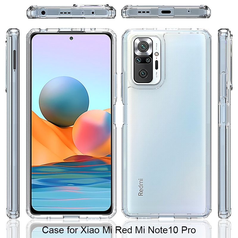 Ốp Điện Thoại Túi Khí Chống Trầy Xước Trong Suốt Redmi Note 11T 10 Pro Note 10s 10T 10 4G 5G Note 9 Pro 5G Note 9 4G 5G 9T