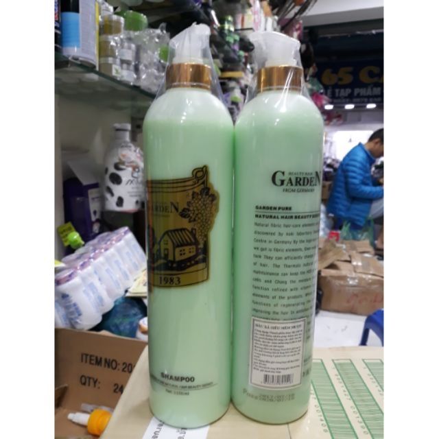 Combo sỉ 5 cặp dầu gội Garden 1100ml