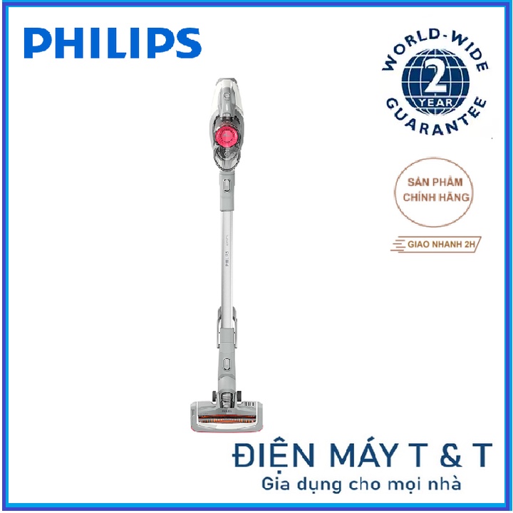 Máy hút bụi không dây dạng cán Philips FC6723, Hàng phân phối chính hãng