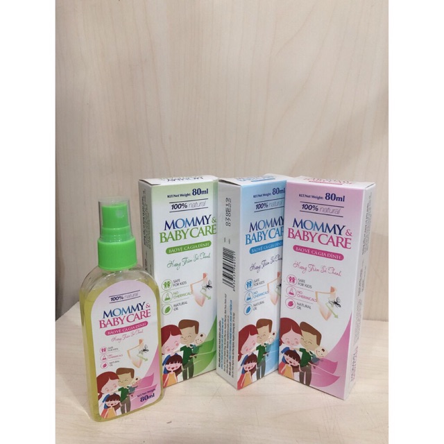 Xịt chống muỗi mommy &amp; baby care (sỉ, lẻ) 80ml 100% chất tự nhiên an toàn cho mẹ và bé - VUBABY