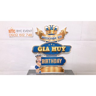 Cây Welcome trang trí sinh nhật